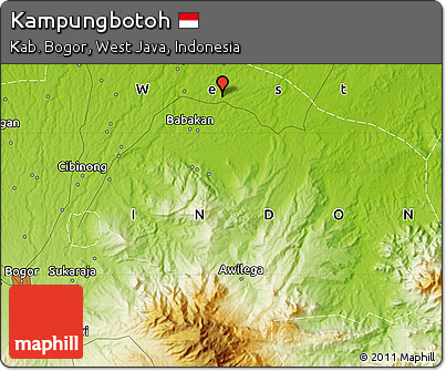 Physical Map of Kampungbotoh