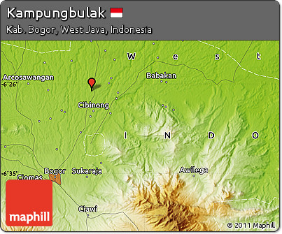 Physical Map of Kampungbulak