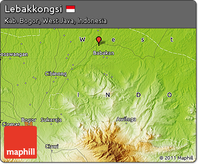 Physical Map of Lebakkongsi