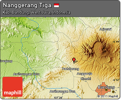 Physical Map of Nanggerang Tiga
