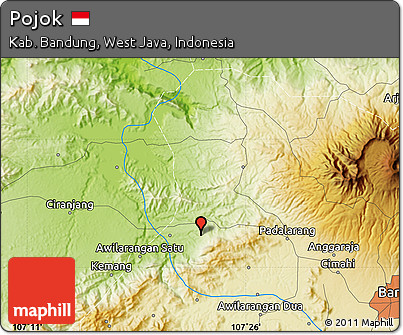 Physical Map of Pojok