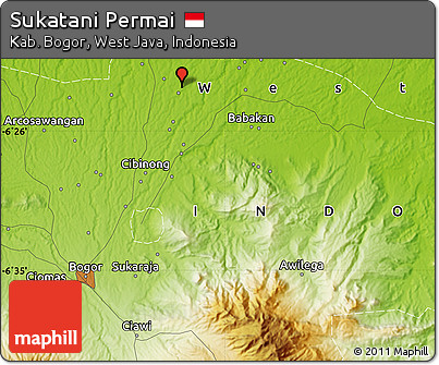 Physical Map of Sukatani Permai
