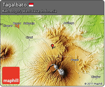 Physical Map of Tagalbato
