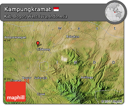 Satellite Map of Kampungkramat