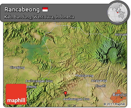 Satellite Map of Rancabeong