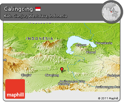 Physical Panoramic Map of Calingcing