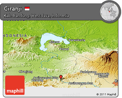 Physical Panoramic Map of Ciranji
