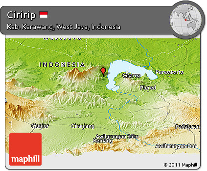Physical Panoramic Map of Ciririp