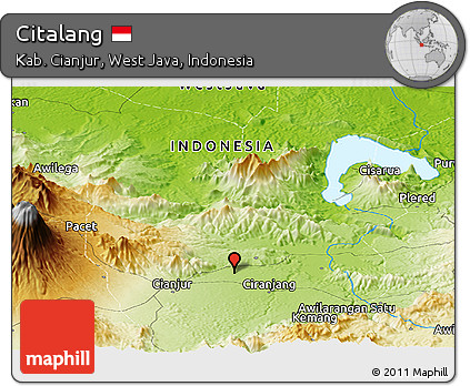 Physical Panoramic Map of Citalang
