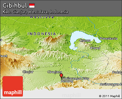 Physical Panoramic Map of Cibihbul