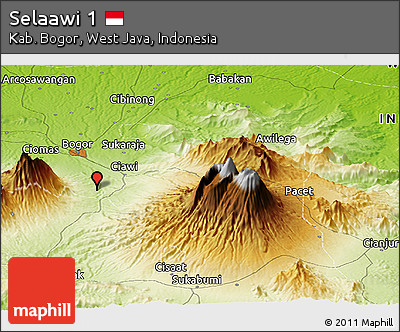 Physical Panoramic Map of Selaawi 1