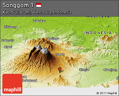 Physical Panoramic Map of Songgom 1