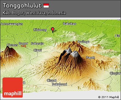 Physical Panoramic Map of Tonggohlulut