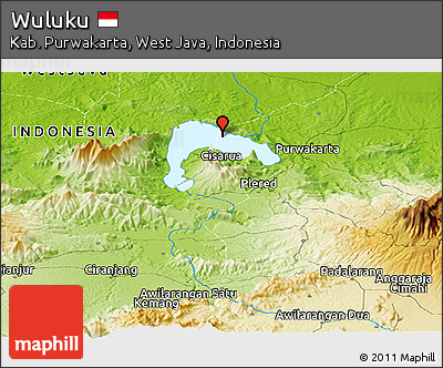 Physical Panoramic Map of Wuluku