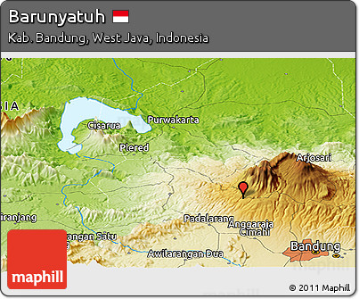 Physical Panoramic Map of Barunyatuh