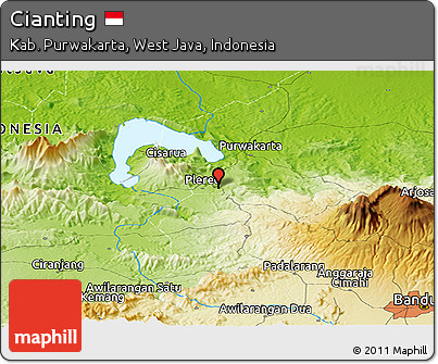 Physical Panoramic Map of Cianting