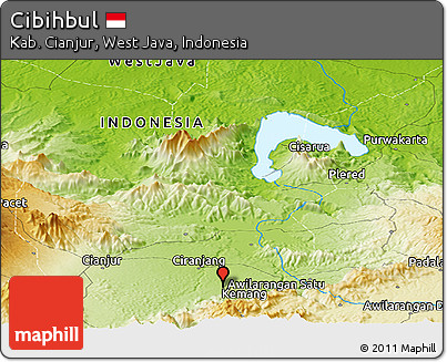 Physical Panoramic Map of Cibihbul