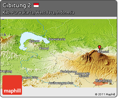 Physical Panoramic Map of Cibitung 2