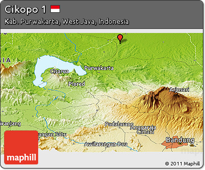 Physical Panoramic Map of Cikopo 1