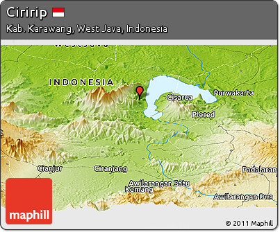Physical Panoramic Map of Ciririp