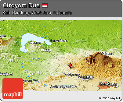 Physical Panoramic Map of Ciroyom Dua