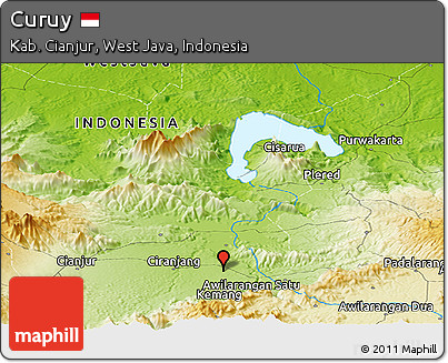 Physical Panoramic Map of Curuy
