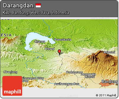 Physical Panoramic Map of Darangdan