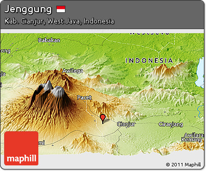 Physical Panoramic Map of Jenggung