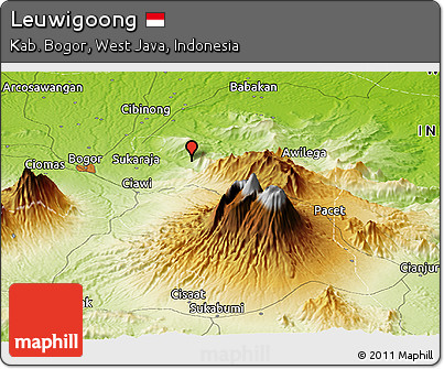 Physical Panoramic Map of Leuwigoong