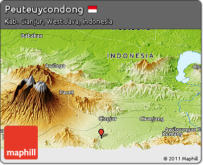 Physical Panoramic Map of Peuteuycondong