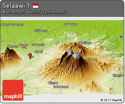 Physical Panoramic Map of Selaawi 1