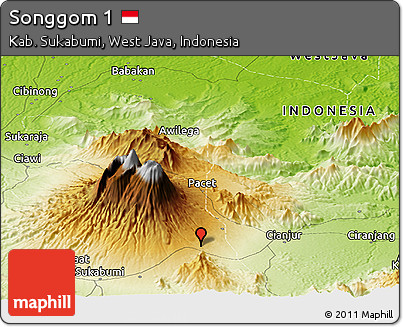 Physical Panoramic Map of Songgom 1