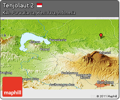 Physical Panoramic Map of Tenjolaut 2