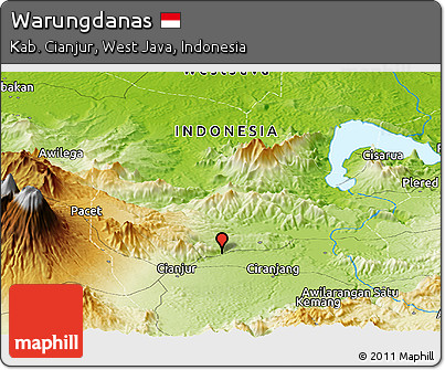 Physical Panoramic Map of Warungdanas