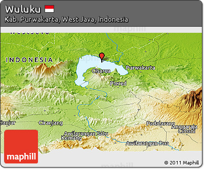 Physical Panoramic Map of Wuluku