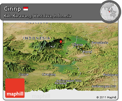 Satellite Panoramic Map of Ciririp