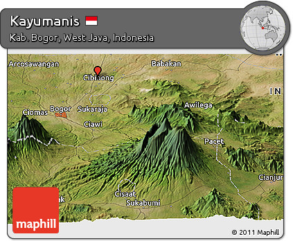 Satellite Panoramic Map of Kayumanis