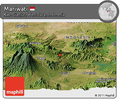 Satellite Panoramic Map of Mariwati