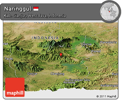 Satellite Panoramic Map of Naringgul