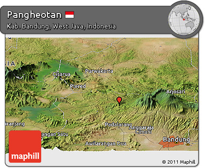 Satellite Panoramic Map of Pangheotan