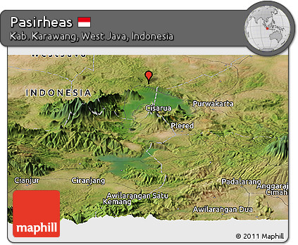 Satellite Panoramic Map of Pasirheas