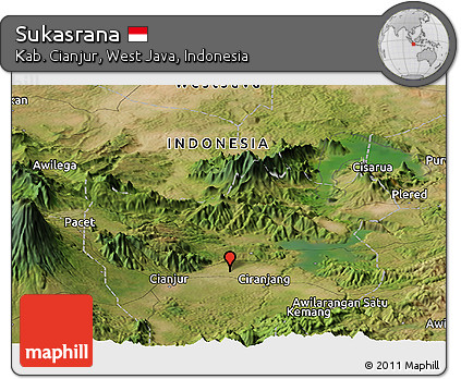 Satellite Panoramic Map of Sukasrana