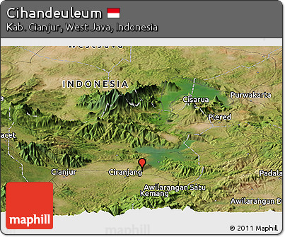 Satellite Panoramic Map of Cihandeuleum