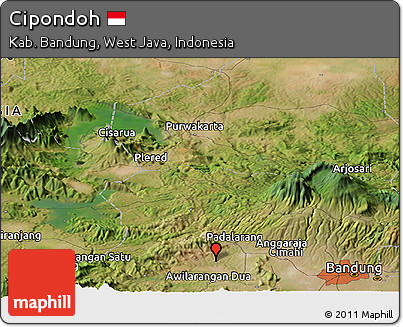 Satellite Panoramic Map of Cipondoh