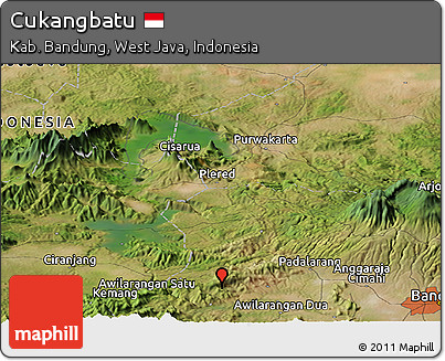 Satellite Panoramic Map of Cukangbatu