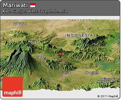 Satellite Panoramic Map of Mariwati