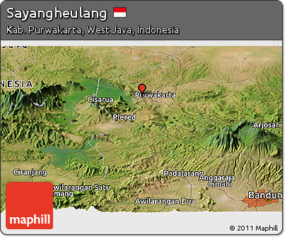 Satellite Panoramic Map of Sayangheulang