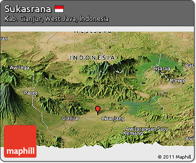 Satellite Panoramic Map of Sukasrana