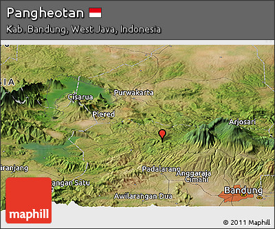 Satellite Panoramic Map of Pangheotan