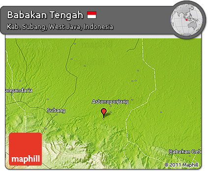 Physical 3D Map of Babakan Tengah